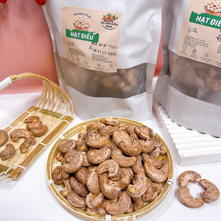 500G Hạt Điều Rang Muối Vỏ Lụa Loại 1