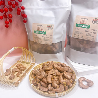 500G Hạt Điều Rang Muối Vỏ Lụa Loại 1