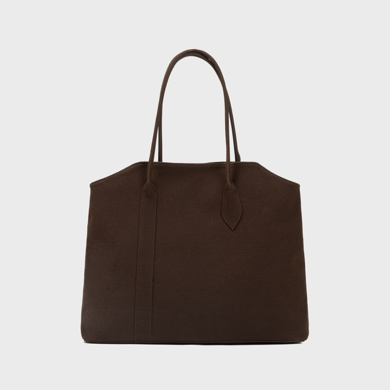 GIAN SAIGON – Túi Da Lộn Đeo Vai - Suede Grab Bag - Màu Nâu Cacao