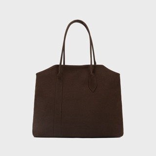 GIAN SAIGON – Túi Da Lộn Đeo Vai - Suede Grab Bag - Màu Nâu Cacao