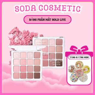  HOLD LIVE Bảng phấn mắt Hold Live 16 ô màu HL716 sunset magic eyeshadow tray lấp lánh holdlive tone hồng lạnh 19.2g 