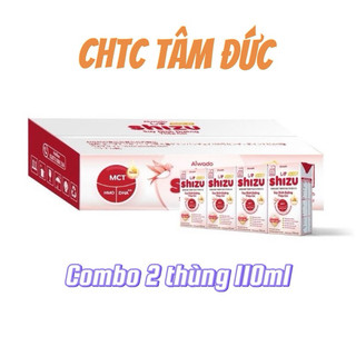 Combo 2 thùng Sữa bột pha sẵn Aiwado Shizu Gold Suy Dinh Dưỡng Thấp Còi 110ml (12 lốc 4 hộp)