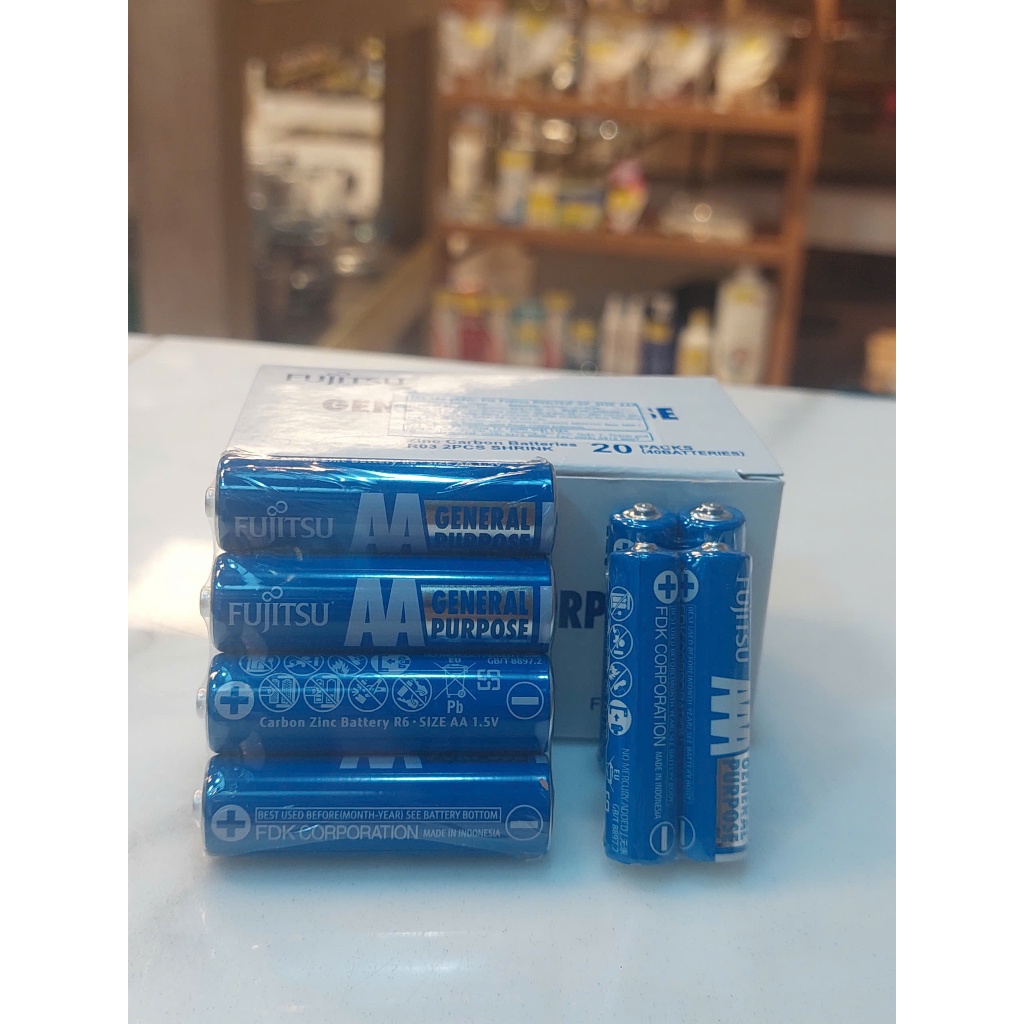 Pin Fujitsu Carbonzinc R6/R03 Made in Indonesia