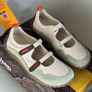   Authentic💯  GIÀY JEEP MARY JANE - GIÀY ĐẾ BỆT QUAI DÁN CHO NỮ LOW TOP THE SPIRIT - GIÀY BÚP BÊ NỮ - HÀNG NHẬP KHẨU FULL 