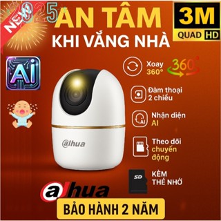 Camera Wifi Dahua Hero A1 DH-H3AE 3MP Xoay 360–AI Theo Dõi Chuyển Động–Đàm Thoại 2 Chiều–Chính Hãng 2 Năm–Tặng Thẻ Nhớ