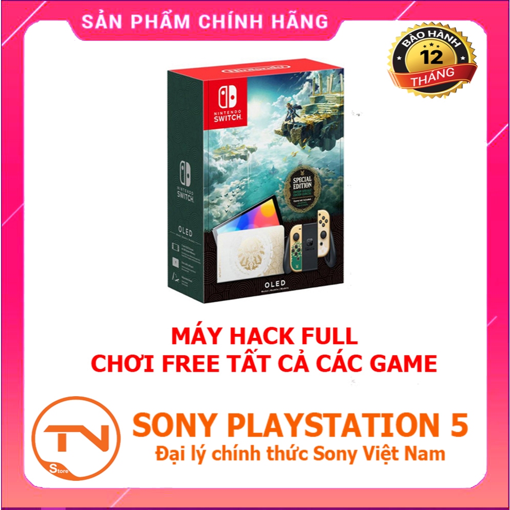 Máy game Nintendo Switch Oled The Legend of Zelda: Tears of the Kingdom Edition Hack Chép Full Game-