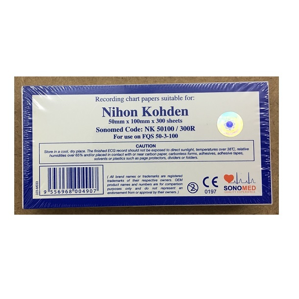 10 tập Giấy In Monitor Sản Khoa BT-300 nihon kohden