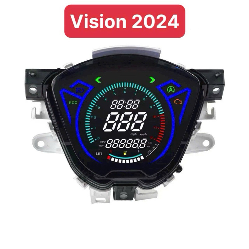 Đồng Hồ Led JG Dành Cho Xe Máy Honda Vision Smartkey