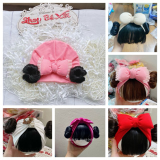   Nhiều mẫu- có size  MŨ TURBAN tóc giả cho bé mũ tóc giả bé gái turban tóc giả cho bé - nhiều mẫu 