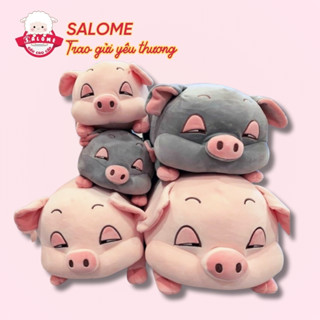  Gấu Bông Heo Mắt Híp Khổng Lồ Dễ Thương Cute SALOME Thú Nhồi Bông Con Heo Hí Mắt Ngủ Hồng Ôm Ngủ 