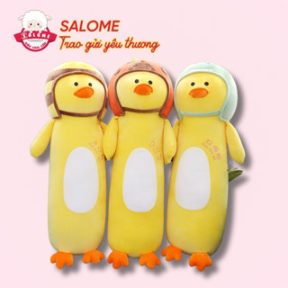  Gấu Bông Con Vịt Vàng Đội Mũ Bảo Hiểm Khổng Lồ Dễ Thương Cute Màu Xanh Đỏ Vịt Đội Nón Ôm Ngủ SALOME 