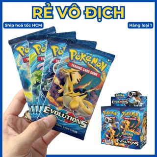 [Hoả Tốc HCM] Hộp Thẻ Bài Pokemon XY Evolutions Nguyên Seal, Cao Cấp Siêu Đẹp Hàng Loại 1 (36 Gói)