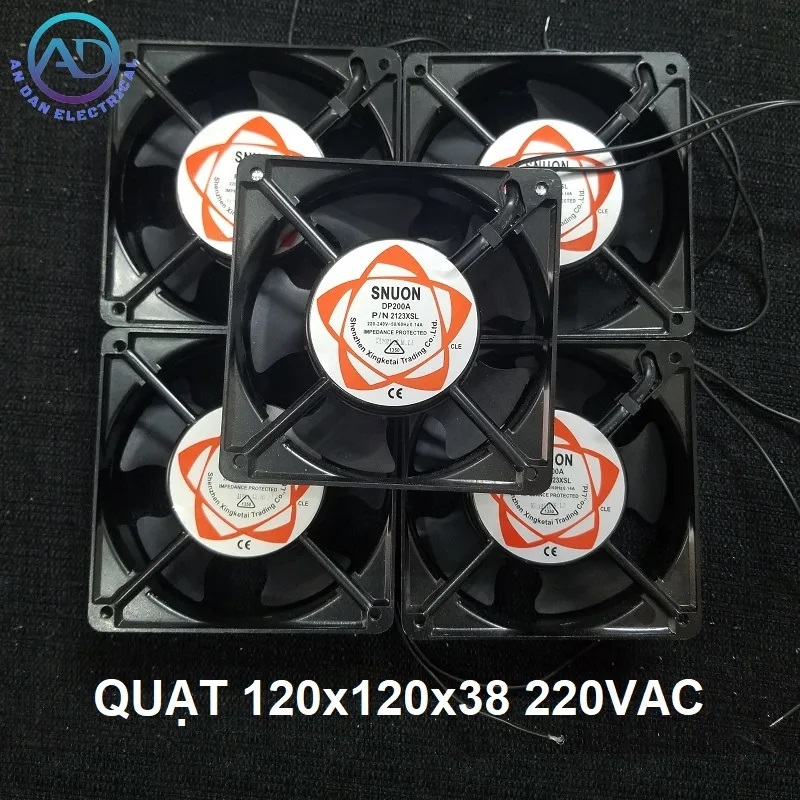Quạt Tản Nhiệt 220V , Quạt Hút Gió 120x120mm , Quạt DP200A 120x120x38 220VAC