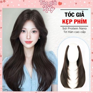  Tóc Giả Kẹp Phím Dài 60cm – Chữ U Xoăn Thẳng Tự Nhiên Đẹp Như Tóc Thật 