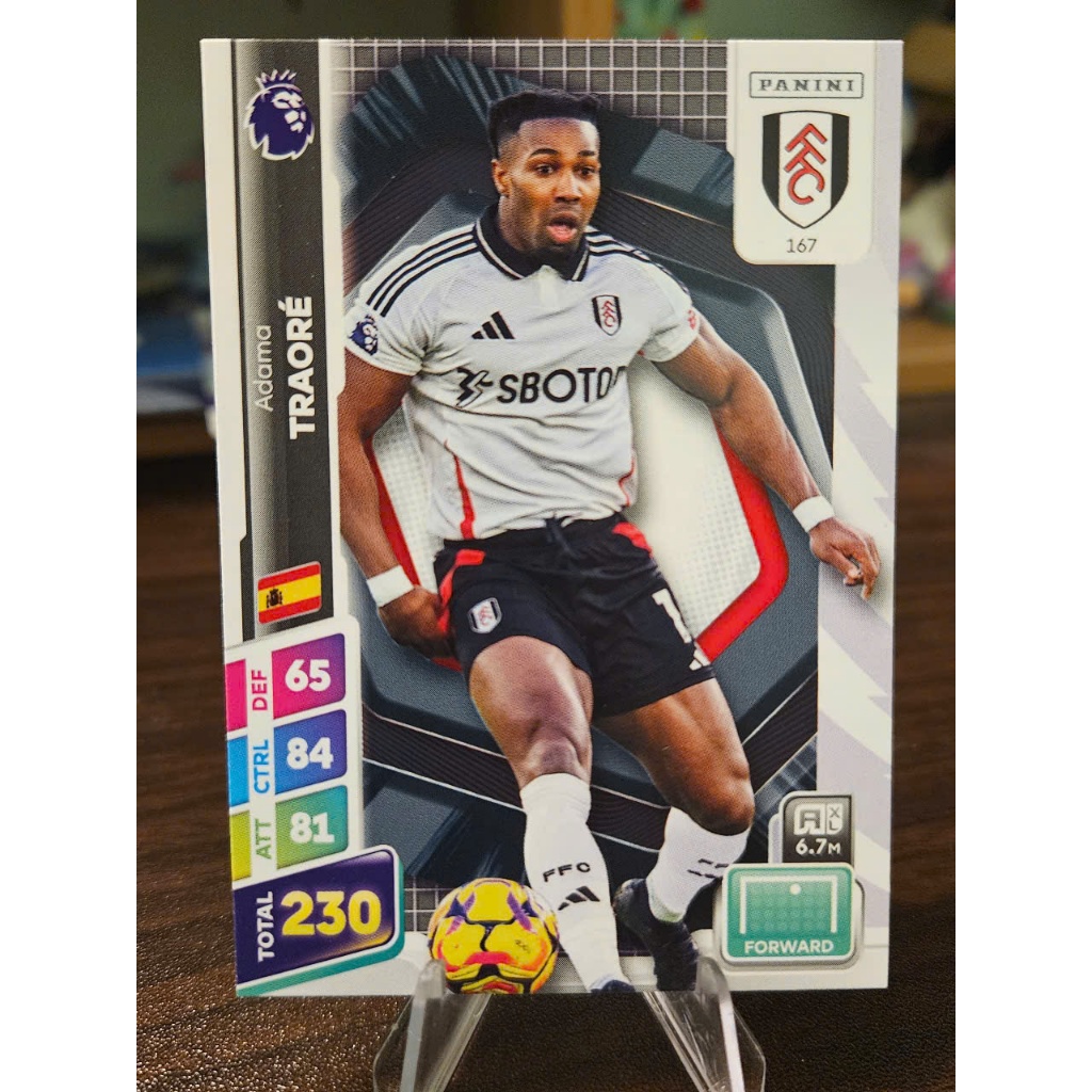 Thẻ Adama Traore Panini Premier League Plus 2024/2025 (Fulham) (24/25)