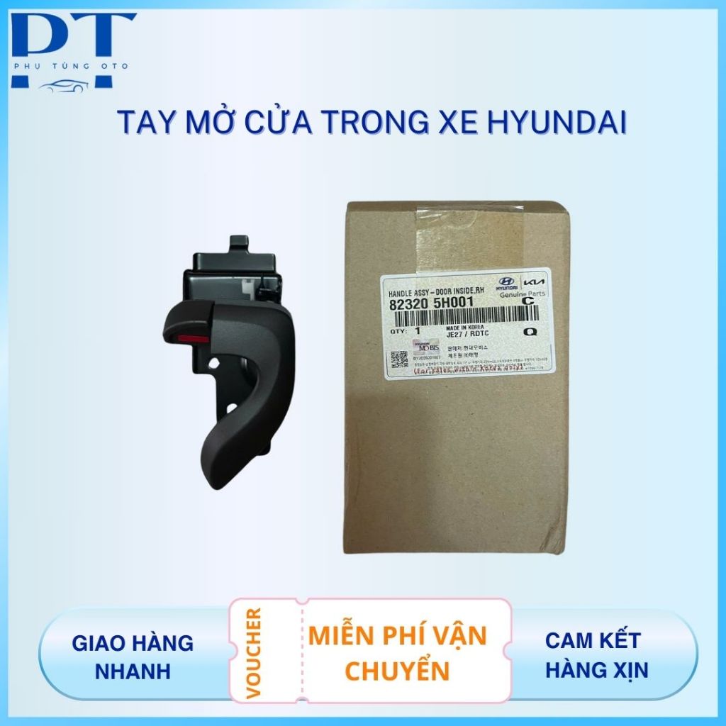 Tay mở cửa trong Mạ, thường xe hyundai 3t5, hd450,hd65,hd72,.. hàng xịn Mobis