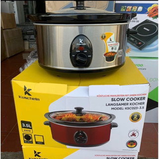 Nồi nấu chậm,nồi hầm chậm KUSCHELN 3,5l,công suất 2000w hầm xương,kho cá,nấu cháo