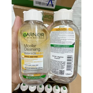  Nước Tẩy Trang Garnier Vàng Micellar Oil– Làm Sạch Trang Điểm,Dưỡng Ẩm– Chính Hãng 125ml 
