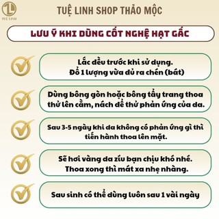 500ml cốt nghệ hạt gấc Tuệ Linh thoa mặt sau sinh