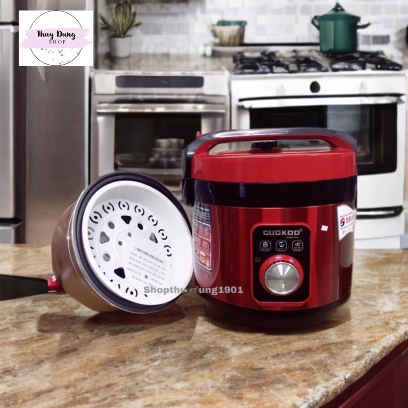 Nồi Cơm Điện 2 Chế Độ Nấu Cơm, Nấu Cháo, Tặng Xửng Hấp. Dung Tích 2L CUCKOO GK-507, Bảo Hành 12 Tháng.