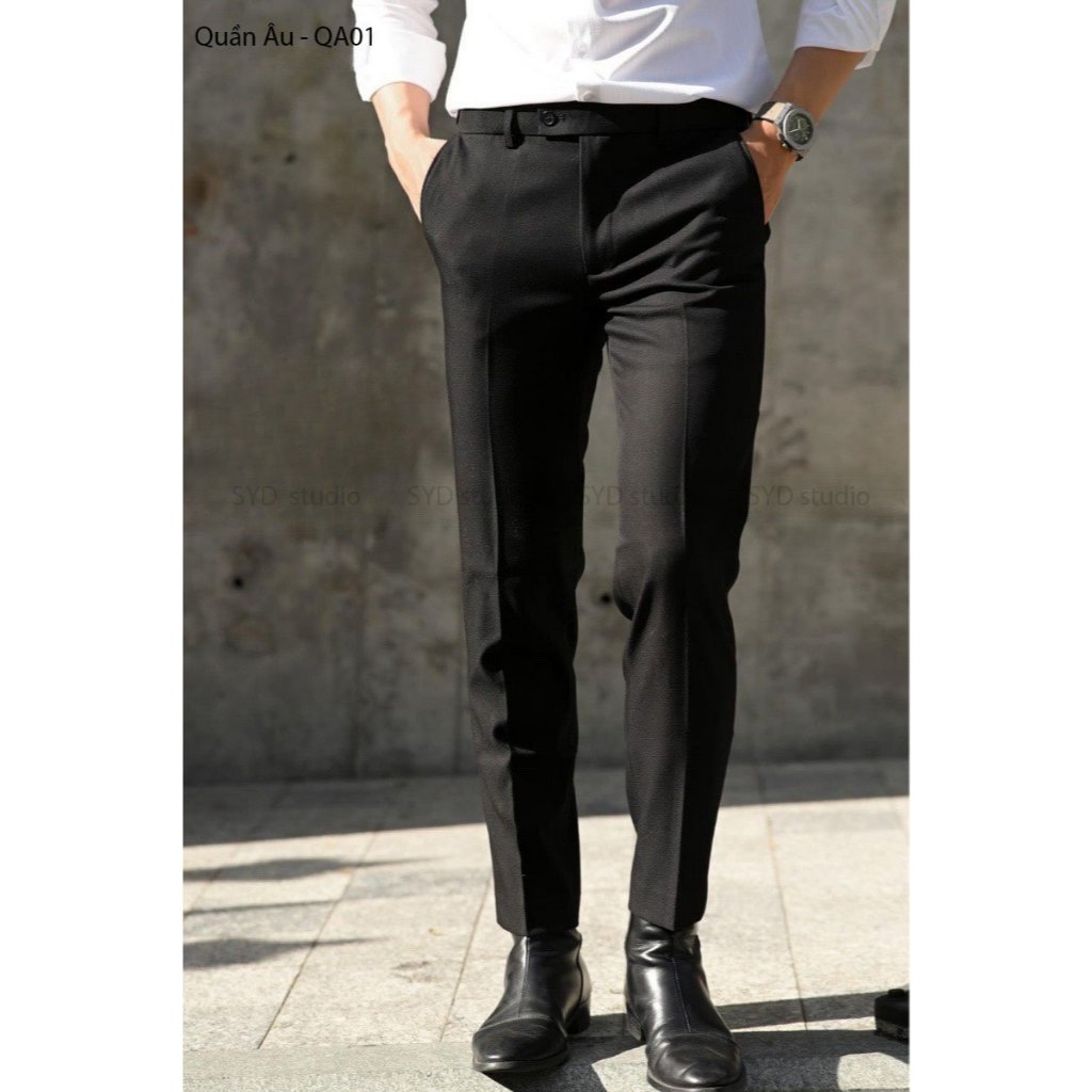 Quần âu nam lưng đai chun ẩn co giãn SAY YOU DO form Regular thoải mái trẻ trung công sở QA01