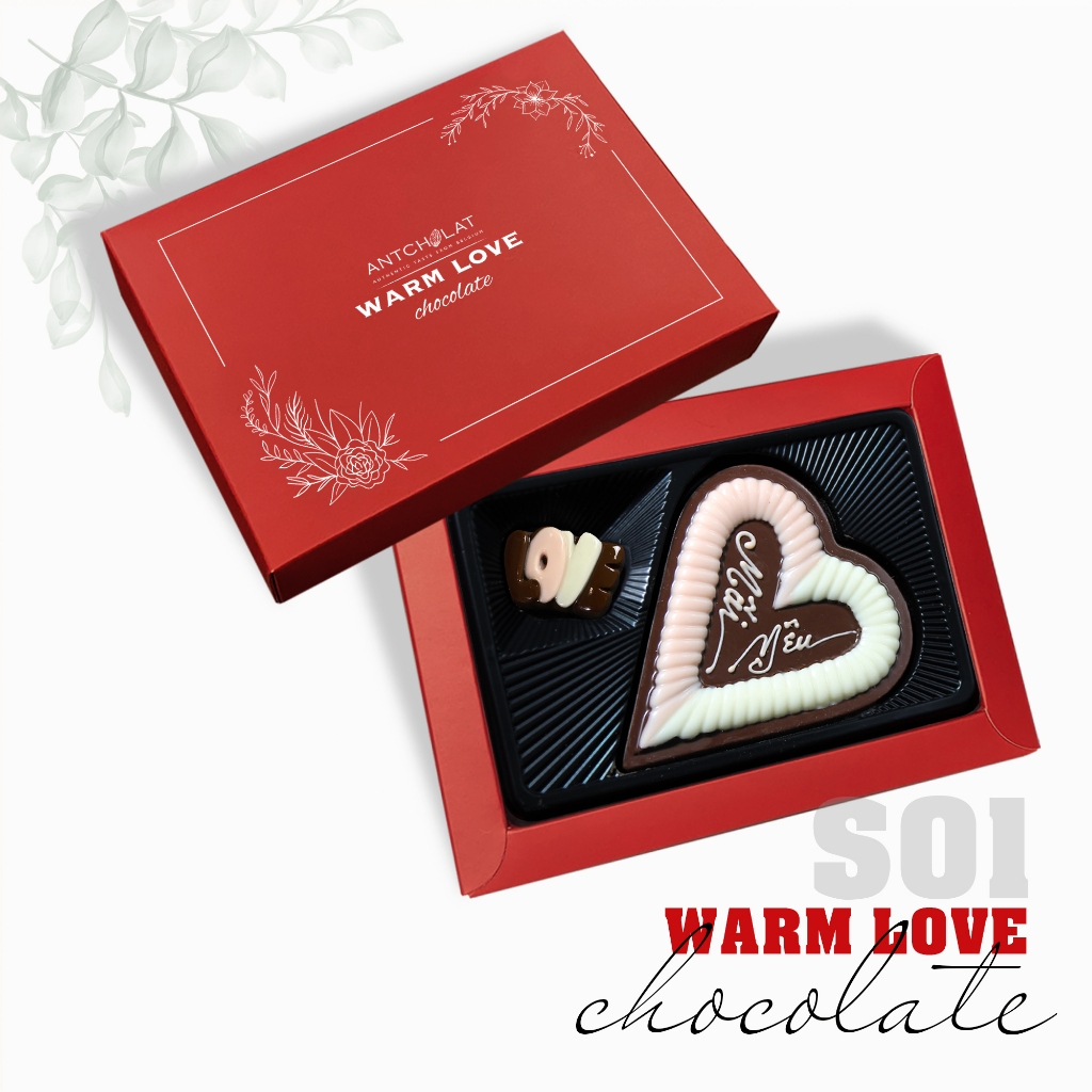 Hộp Socola quà tặng Warm Love Chocolate/ S01 Antcholat