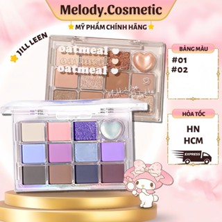 [JILL LEEN] Bảng Mắt Jill Leen Gm15 12 Màu Hình Bướm Xanh Tím Mịn Lì MELODY.COSMETIC Cá Tính Bền Màu C396