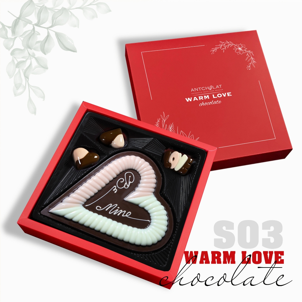 Hộp Socola quà tặng Warm Love Chocolate/ S03 Antcholat