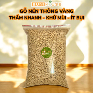  Gỗ nén thông vàng lót chuồng thỏ bọ ú chuột lang cát gỗ chuồng mèo lót chuồng bò sát Bunihouse 