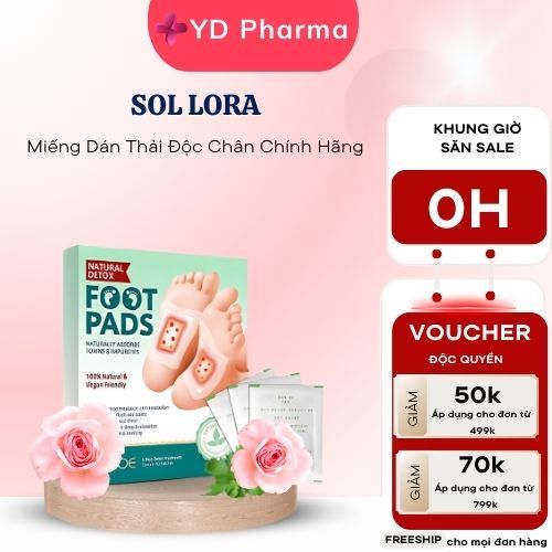 Miếng Dán Thải Độc Chân Ngải Cứu Sol Lora Làm Ấm Bàn Chân, Cân Bằng Cơ Thể, Hỗ Trợ Thải Độc Và Thư G