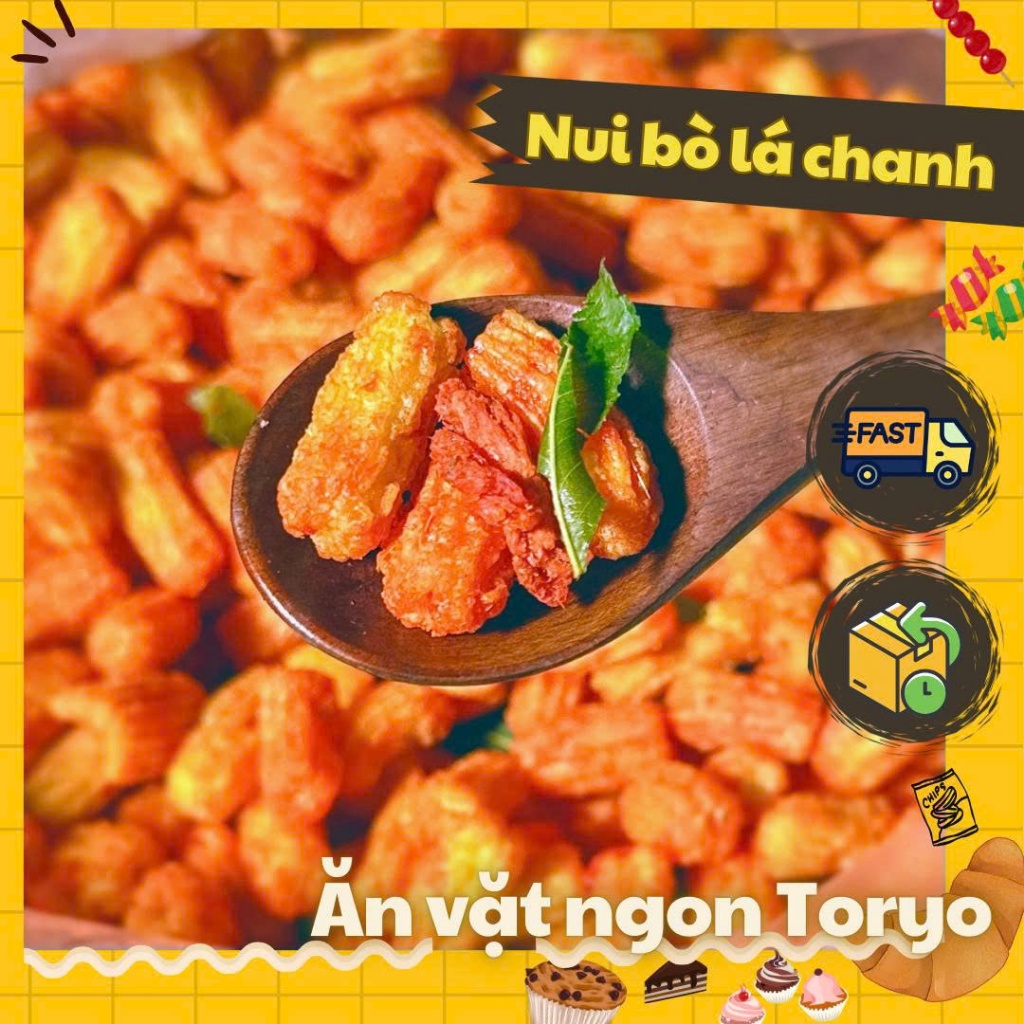 Nui sấy bò lá chanh (500g)