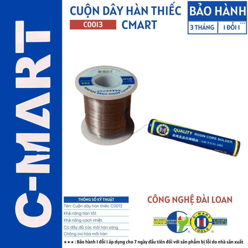 Cuộn dây hàn thiếc 250/500g Cmart C0013