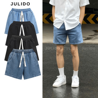 Quần short jean nam nữ JULIDO, chất liệu vải jean co dãn thoải mãi