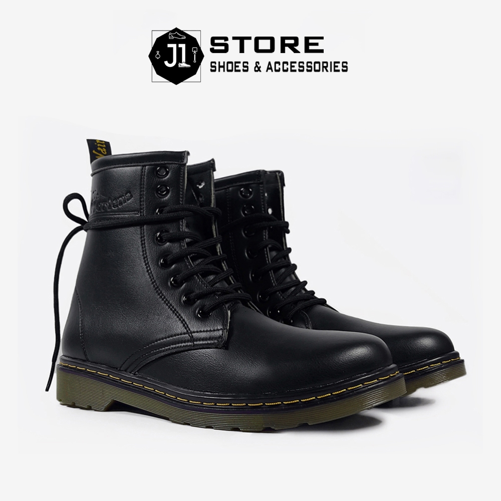 Giày Đốc Nam Dr.1640 Original Da Nguyên Tấm J1, Giày Đốc Cao Cổ Buộc Dây Full Size Nam Nữ 36-44