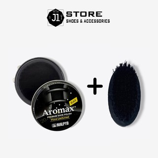  Combo Xi Đánh Bóng Giày Aromax Và Bàn Chải Đánh Giày Dụng Cụ Chuyên Dụng Vệ Sinh Giày Dép Da 