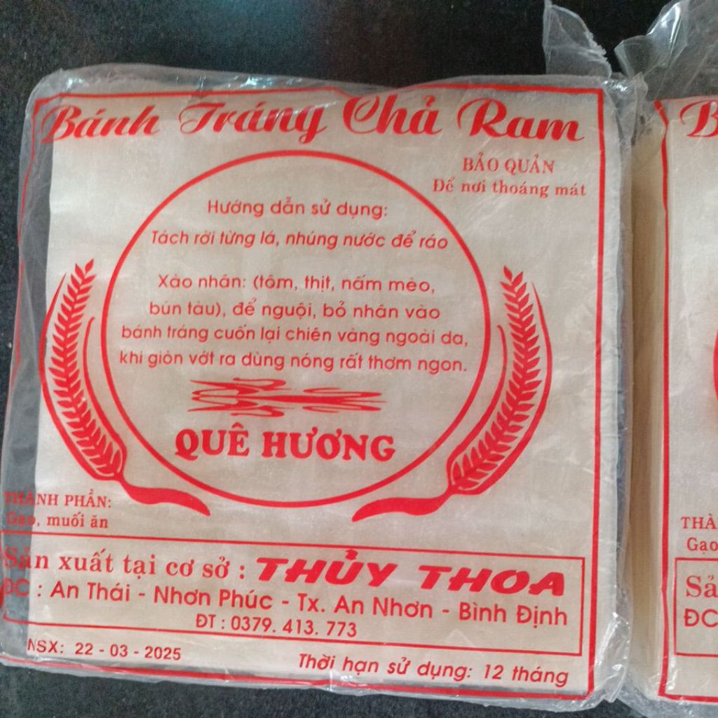 BÁNH TRÁNG CUỐN CHẢ RAM ( CHẢ GIÒ)