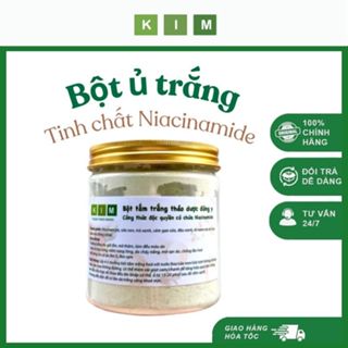 Bột ủ trắng Niacinamide độc quyền Spa tắm trắng thuần chay homemade Kim - Thuần Thiên Nhiên trắng da dưỡng da nâng tone