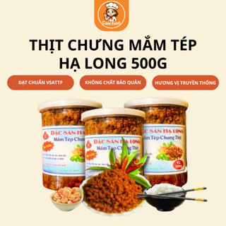 Mắm tép chưng thịt hũ 500g, thịt chưng mắm tép ngon tuyệt đỉnh (có 20% tôm) sản xuất thủ công đảm bảo vệ sinh ATTP