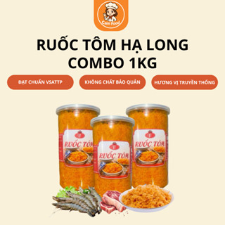 [Combo Tiết Kiệm] 1kg Ruốc Tôm Thịt siêu ngon gồm 2 hộp ruốc tôm 500g loại 1 đặc sản Quảng Ninh không chất bảo quản ATTP
