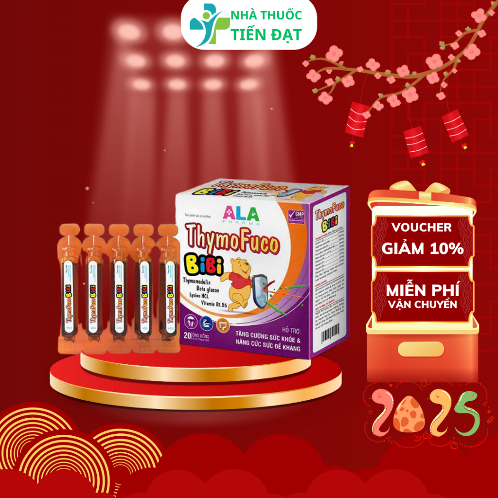 ThymoFuco BiBi TPP-France – Hỗ Trợ Tăng Đề Kháng, Thymomodulin, Fucoidan, Beta Glucan, Vitamin B