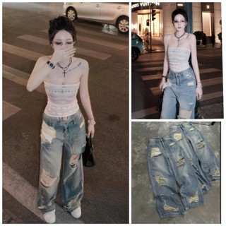 [Follow shop nhận mã 10k] Quần dài jeans denim bò suông rách UMEE STORE QCCC QCL1 QD0657 89990