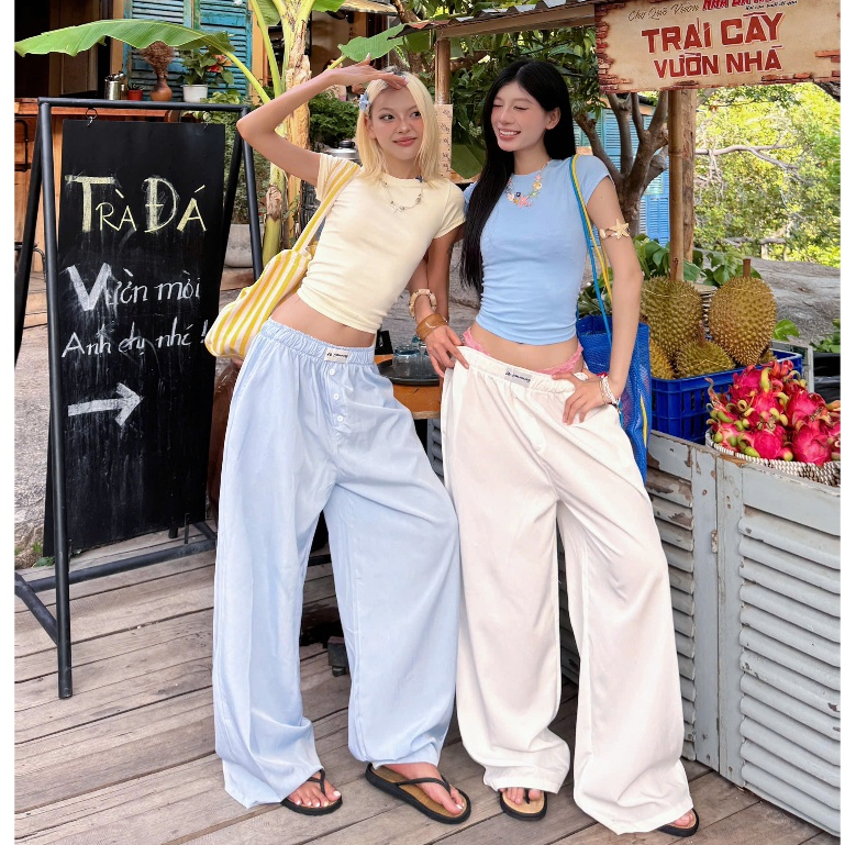 AB HOUSE - Quần dài đính nút thời trang nam nữ