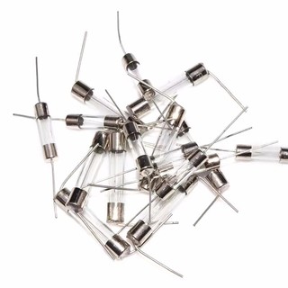 Cầu chì thủy tinh chân cắm (0,5x2cm) 3a, 5a, 10a, 12a, 15a, 20a chất lượng tốt (túi 10 chiếc)