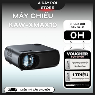 Máy chiếu XS1-XMAX10 chính hãng KAW hệ điều hành android, hỗ trợ chiếu video 4K
