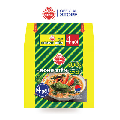 Lốc 4 gói mì rong biển Otoki 120gx4