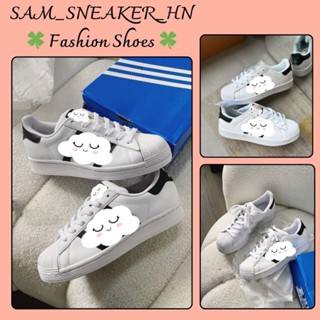 GIày Thể Thao Sò Tem Vàng Cổ Thấp, Giày Sneaker Mũi Sò Tem Vàng Thời Trang Nam Nữ