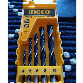 INGCO Bộ 5 mũi khoan gỗ AKD5058