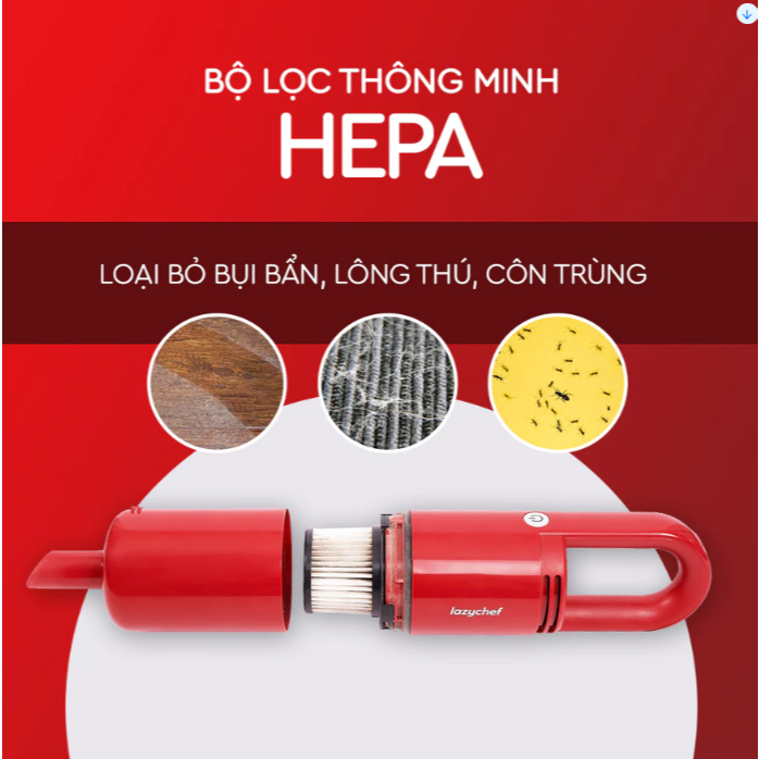 Máy Hút Bụi cầm tay 3S Lazychef LC-01HB
