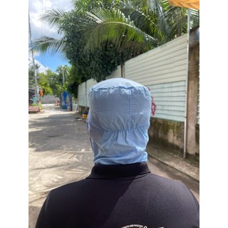 Nón, Mũ lưới trùm đầu thủy sản có khẩu trang trùm tới gáy bảo vệ nguyên đầu không sợ tóc rơi ra ngoài - Bảo hành 12 thán