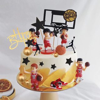 [SIÊU HOT❤️] Bộ bóng rổ Hanamichi tráng trí bánh kem, quà tặng sinh nhật kích thước 9cm